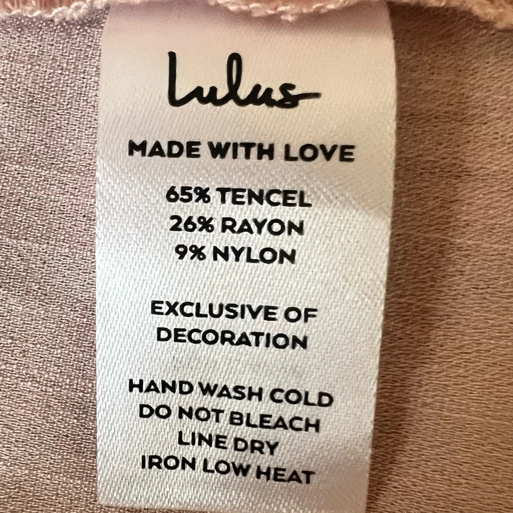 Lulus Wisteria Blush Pink Embroidered Mini Dress Size Small - Picture 12 of 13